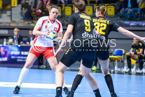  21.03.2018 GDYNIA<br />EHF KWALIFIKACJE DO MISTRZOSTW EUROPY W PILCE RECZNEJ KOBIET 2018<br />EHF WOMENS EUROPEAN CHAMPIONSHIPS QUALIFICATION<br />MECZ POLSKA (poland) - CZARNOGORA (montenegro)<br />N/Z ROMANA ROSZAK<br /> 