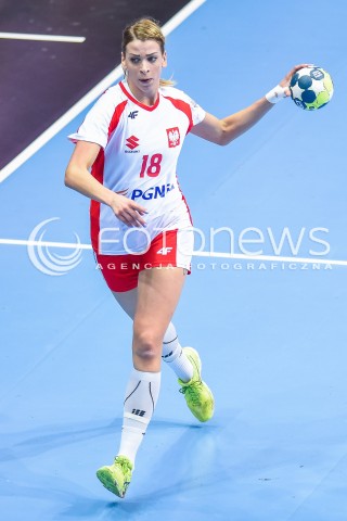  21.03.2018 GDYNIA<br />EHF KWALIFIKACJE DO MISTRZOSTW EUROPY W PILCE RECZNEJ KOBIET 2018<br />EHF WOMENS EUROPEAN CHAMPIONSHIPS QUALIFICATION<br />MECZ POLSKA (poland) - CZARNOGORA (montenegro)<br />N/Z ALEKSANDRA ZYCH SYLWETKA<br /> 