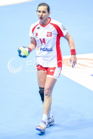  21.03.2018 GDYNIA<br />EHF KWALIFIKACJE DO MISTRZOSTW EUROPY W PILCE RECZNEJ KOBIET 2018<br />EHF WOMENS EUROPEAN CHAMPIONSHIPS QUALIFICATION<br />MECZ POLSKA (poland) - CZARNOGORA (montenegro)<br />N/Z KAROLINA KUDLACZ GLOC SYLWETKA<br /> 