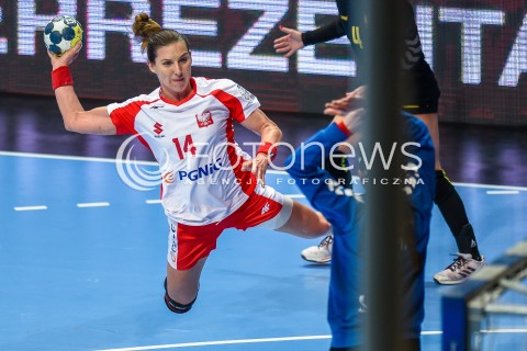  21.03.2018 GDYNIA<br />EHF KWALIFIKACJE DO MISTRZOSTW EUROPY W PILCE RECZNEJ KOBIET 2018<br />EHF WOMENS EUROPEAN CHAMPIONSHIPS QUALIFICATION<br />MECZ POLSKA (poland) - CZARNOGORA (montenegro)<br />N/Z KAROLINA KUDLACZ GLOC<br /> 