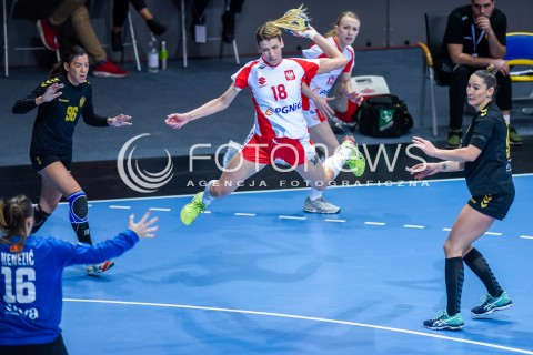  21.03.2018 GDYNIA<br />EHF KWALIFIKACJE DO MISTRZOSTW EUROPY W PILCE RECZNEJ KOBIET 2018<br />EHF WOMENS EUROPEAN CHAMPIONSHIPS QUALIFICATION<br />MECZ POLSKA (poland) - CZARNOGORA (montenegro)<br />N/Z ALEKSANDRA ZYCH<br /> 