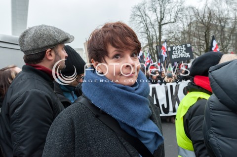  23.03.2018 WARSZAWA<br />CZARNY PIATEK PROTEST<br />N/Z KAROLINA KORWIN PIOTROWSKA<br /> 