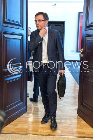  27.03.2018 WARSZAWA<br />POSIEDZENIE RADY MINISTROW<br />N/Z ZBIGNIEW ZIOBRO<br /> 
