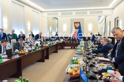  27.03.2018 WARSZAWA<br />POSIEDZENIE RADY MINISTROW<br />N/Z RADA MINISTROW MINISTROWIE SALA WIDOK VIEW<br /> 