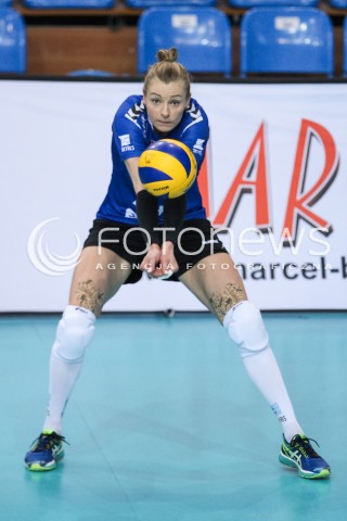  28.03.2018 RZESZOW <br />SIATKOWKA LIGA SIATKOWKI KOBIET LSK 2017/2018 WOMEN VOLLEYBALL POLAND POLISH LEAGUE <br />MECZ DEVELOPRES SKYRES RZESZOW - TREFL PROXIMA KRAKOW <br />N/Z AGATA SAWICKA SYLWETKA <br /> 