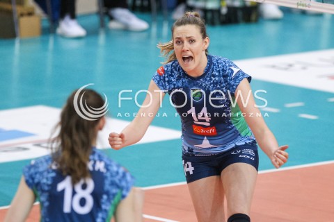  28.03.2018 RZESZOW <br />SIATKOWKA LIGA SIATKOWKI KOBIET LSK 2017/2018 WOMEN VOLLEYBALL POLAND POLISH LEAGUE <br />MECZ DEVELOPRES SKYRES RZESZOW - TREFL PROXIMA KRAKOW <br />N/Z EWELINA BRZEZINSKA RADOSC EMOCJE SYLWETKA <br /> 