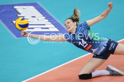  28.03.2018 RZESZOW <br />SIATKOWKA LIGA SIATKOWKI KOBIET LSK 2017/2018 WOMEN VOLLEYBALL POLAND POLISH LEAGUE <br />MECZ DEVELOPRES SKYRES RZESZOW - TREFL PROXIMA KRAKOW <br />N/Z EWELINA BRZEZINSKA SYLWETKA <br /> 