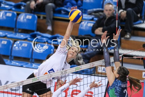  28.03.2018 RZESZOW <br />SIATKOWKA LIGA SIATKOWKI KOBIET LSK 2017/2018 WOMEN VOLLEYBALL POLAND POLISH LEAGUE <br />MECZ DEVELOPRES SKYRES RZESZOW - TREFL PROXIMA KRAKOW <br />N/Z HELENE ROUSSEAUX <br /> 