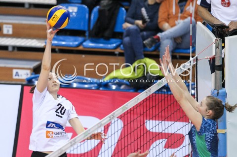  28.03.2018 RZESZOW <br />SIATKOWKA LIGA SIATKOWKI KOBIET LSK 2017/2018 WOMEN VOLLEYBALL POLAND POLISH LEAGUE <br />MECZ DEVELOPRES SKYRES RZESZOW - TREFL PROXIMA KRAKOW <br />N/Z JELENA BLAGOJEVIC <br /> 