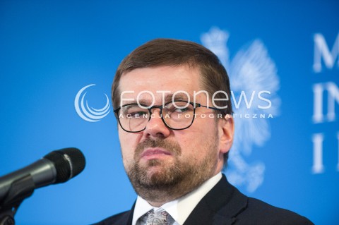  29.03.2018 WARSZAWA<br />KONFERENCJA W MINISTERSTWIE INWESTYCJI I ROZWOJU<br />N/Z PAWEL CHORAZY<br /> 