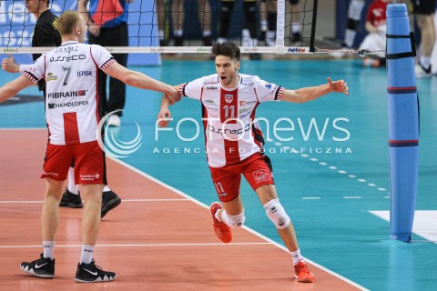  30.03.2018 RZESZOW<br />SIATKOWKA PLUSLIGA 2017/2018 MEN VOLLEYBALL POLAND POLISH PLUS LIGA LEAGUE SEASON 2017/2018<br />MECZ ASSECO RESOVIA RZESZOW - GKS KATOWICE <br />N/Z ALEKSANDER SLIWKA JAKUB JAROSZ RADOSC EMOCJE <br /> 