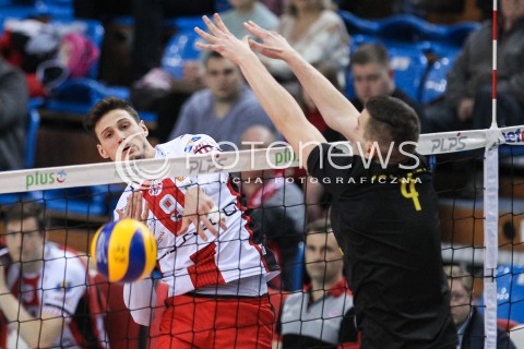  30.03.2018 RZESZOW<br />SIATKOWKA PLUSLIGA 2017/2018 MEN VOLLEYBALL POLAND POLISH PLUS LIGA LEAGUE SEASON 2017/2018<br />MECZ ASSECO RESOVIA RZESZOW - GKS KATOWICE <br />N/Z THIBAULT ROSSARD <br /> 