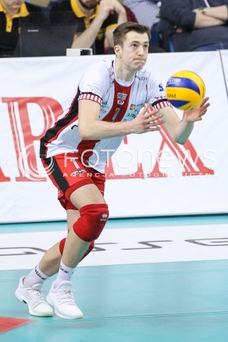  30.03.2018 RZESZOW<br />SIATKOWKA PLUSLIGA 2017/2018 MEN VOLLEYBALL POLAND POLISH PLUS LIGA LEAGUE SEASON 2017/2018<br />MECZ ASSECO RESOVIA RZESZOW - GKS KATOWICE <br />N/Z MICHAL KEDZIERSKI SYLWETKA <br /> 