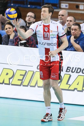  30.03.2018 RZESZOW<br />SIATKOWKA PLUSLIGA 2017/2018 MEN VOLLEYBALL POLAND POLISH PLUS LIGA LEAGUE SEASON 2017/2018<br />MECZ ASSECO RESOVIA RZESZOW - GKS KATOWICE <br />N/Z JOCHEN SCHOPS SYLWETKA <br /> 