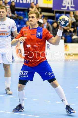  31.03.2018 GDANSK<br />PGNIG SUPERLIGA W PILCE RECZNEJ<br />SEZON 2017/2018<br />MECZ WYBRZEZE GDANSK - NMC GORNIK ZABRZE<br />N/Z WOJCIECH PRYMLEWICZ SYLWETKA<br /> 