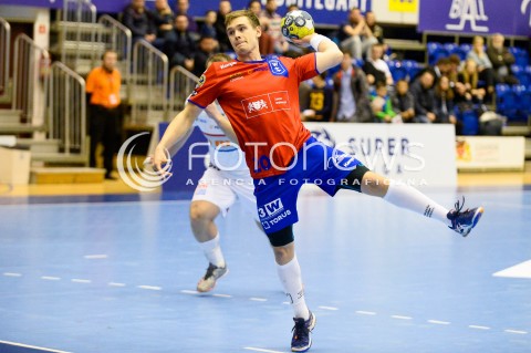  31.03.2018 GDANSK<br />PGNIG SUPERLIGA W PILCE RECZNEJ<br />SEZON 2017/2018<br />MECZ WYBRZEZE GDANSK - NMC GORNIK ZABRZE<br />N/Z WOJCIECH PRYMLEWICZ SYLWETKA<br /> 