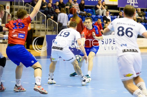  31.03.2018 GDANSK<br />PGNIG SUPERLIGA W PILCE RECZNEJ<br />SEZON 2017/2018<br />MECZ WYBRZEZE GDANSK - NMC GORNIK ZABRZE<br />N/Z ADRIAN KONDRATIUK<br /> 