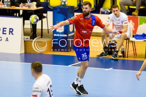  31.03.2018 GDANSK<br />PGNIG SUPERLIGA W PILCE RECZNEJ<br />SEZON 2017/2018<br />MECZ WYBRZEZE GDANSK - NMC GORNIK ZABRZE<br />N/Z MICHAL BEDNAREK SYLWETKA<br /> 