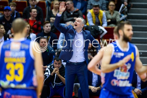  31.03.2018 GDANSK<br />ENERGA BASKET LIGA SEZON 2017/2018<br />MECZ TREFL SOPOT - BM SLAM STAL OSTROW WIELKOPOLSKI<br />N/Z EMIL RAJKOVIC<br /> 