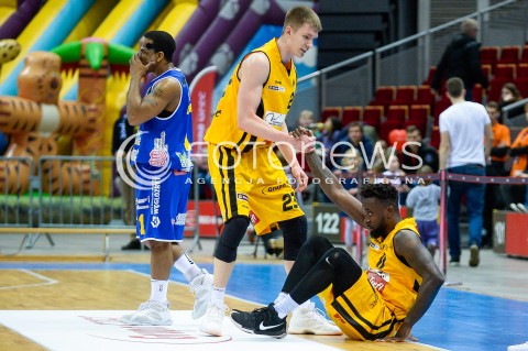  31.03.2018 GDANSK<br />ENERGA BASKET LIGA SEZON 2017/2018<br />MECZ TREFL SOPOT - BM SLAM STAL OSTROW WIELKOPOLSKI<br />N/Z MICHAL KOLENDA OBIE TROTTER<br /> 
