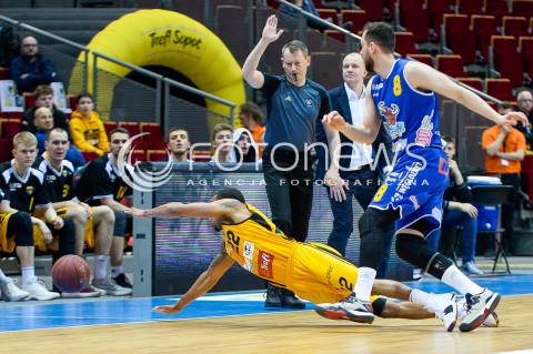  31.03.2018 GDANSK<br />ENERGA BASKET LIGA SEZON 2017/2018<br />MECZ TREFL SOPOT - BM SLAM STAL OSTROW WIELKOPOLSKI<br />N/Z JERMAINE LOVE MICHAL CHYLINSKI<br /> 