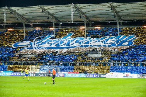  31.03.2018 GDYNIA <br />PILKA NOZNA - EKSTRAKLASA SEZON 2017/2018<br />MECZ ARKA GDYNIA - LEGIA WARSZAWA<br />N/Z OPRAWA KIBICOW ARKI GDYNIA<br /> 