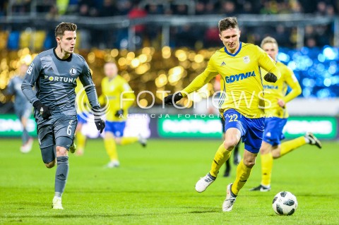  31.03.2018 GDYNIA <br />PILKA NOZNA - EKSTRAKLASA SEZON 2017/2018<br />MECZ ARKA GDYNIA - LEGIA WARSZAWA<br />N/Z CHRIS PHILLIPS MACIEJ JANKOWSKI<br /> 