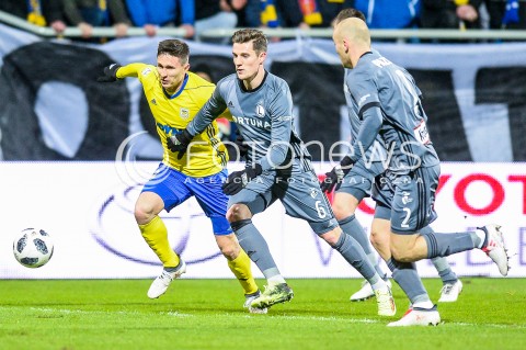  31.03.2018 GDYNIA <br />PILKA NOZNA - EKSTRAKLASA SEZON 2017/2018<br />MECZ ARKA GDYNIA - LEGIA WARSZAWA<br />N/Z MACIEJ JANKOWSKI CHRIS PHILLIPS MICHAL PAZDAN<br /> 