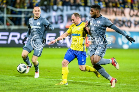  31.03.2018 GDYNIA <br />PILKA NOZNA - EKSTRAKLASA SEZON 2017/2018<br />MECZ ARKA GDYNIA - LEGIA WARSZAWA<br />N/Z MICHAL PAZDAN RAFAL SIEMASZKO WILLIAM REMY<br /> 