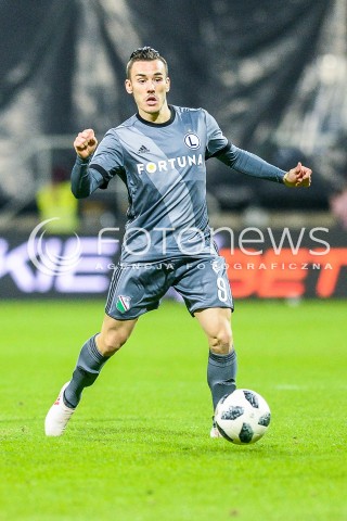  31.03.2018 GDYNIA <br />PILKA NOZNA - EKSTRAKLASA SEZON 2017/2018<br />MECZ ARKA GDYNIA - LEGIA WARSZAWA<br />N/Z CRISTIANO PASQUATO<br /> 