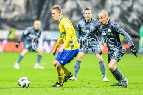  31.03.2018 GDYNIA <br />PILKA NOZNA - EKSTRAKLASA SEZON 2017/2018<br />MECZ ARKA GDYNIA - LEGIA WARSZAWA<br />N/Z MATEUSZ SZWOCH ADAM HLOUSEK<br /> 