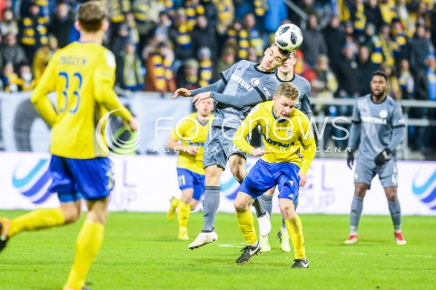  31.03.2018 GDYNIA <br />PILKA NOZNA - EKSTRAKLASA SEZON 2017/2018<br />MECZ ARKA GDYNIA - LEGIA WARSZAWA<br />N/Z CRISTIANO PASQUATO MATEUSZ SZWOCH<br /> 
