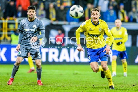  31.03.2018 GDYNIA <br />PILKA NOZNA - EKSTRAKLASA SEZON 2017/2018<br />MECZ ARKA GDYNIA - LEGIA WARSZAWA<br />N/Z EDUARDO DAMIAN ZBOZIEN<br /> 