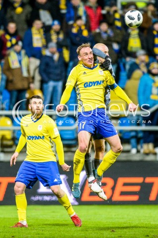  31.03.2018 GDYNIA <br />PILKA NOZNA - EKSTRAKLASA SEZON 2017/2018<br />MECZ ARKA GDYNIA - LEGIA WARSZAWA<br />N/Z ADAM MARCINIAK MICHAL PAZDAN<br /> 