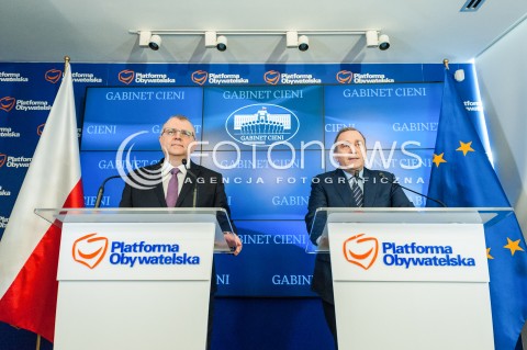  03.04.2018 WARSZAWA<br />KONFERENCJA GRZEGORZA SCHETYNY I KAZIMIERZA MICHALA UJAZDOWSKIEGO<br />N/Z GRZEGORZ SCHETYNA KAZIMIERZ MICHAL UJAZDOWSKI<br /> 