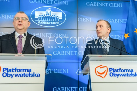  03.04.2018 WARSZAWA<br />KONFERENCJA GRZEGORZA SCHETYNY I KAZIMIERZA MICHALA UJAZDOWSKIEGO<br />N/Z GRZEGORZ SCHETYNA KAZIMIERZ MICHAL UJAZDOWSKI<br /> 