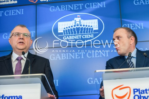  03.04.2018 WARSZAWA<br />KONFERENCJA GRZEGORZA SCHETYNY I KAZIMIERZA MICHALA UJAZDOWSKIEGO<br />N/Z GRZEGORZ SCHETYNA KAZIMIERZ MICHAL UJAZDOWSKI<br /> 