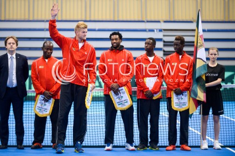  07.04.2018 SOPOT<br />DAVIS CUP BNP PARIBAS DRUZYNOWE MISTRZOSTWA SWIATA W TENISIE 2 RUNDA STREFY EURO AFRYKANSKIEJ<br />DAVIS CUP BNP PARIBAS THE WORLD CUP OF TENNIS 2 ROUND EURO AFRICA AREA<br />POLSKA (poland) - ZIMBABWE (zimbabwe)<br />N/Z REPREZENTACJA ZIMBABWE<br /> 