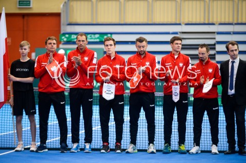  07.04.2018 SOPOT<br />DAVIS CUP BNP PARIBAS DRUZYNOWE MISTRZOSTWA SWIATA W TENISIE 2 RUNDA STREFY EURO AFRYKANSKIEJ<br />DAVIS CUP BNP PARIBAS THE WORLD CUP OF TENNIS 2 ROUND EURO AFRICA AREA<br />POLSKA (poland) - ZIMBABWE (zimbabwe)<br />N/Z MARCIN MATKOWSKI LUKASZ KUBOT HUBERT HURKACZ MICHAL PRZYSIEZNY KAMIL MAJCHRZAK RADOSLAW SZYMANIK<br /> 