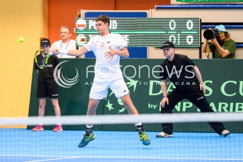  07.04.2018 SOPOT<br />DAVIS CUP BNP PARIBAS DRUZYNOWE MISTRZOSTWA SWIATA W TENISIE 2 RUNDA STREFY EURO AFRYKANSKIEJ<br />DAVIS CUP BNP PARIBAS THE WORLD CUP OF TENNIS 2 ROUND EURO AFRICA AREA<br />POLSKA (poland) - ZIMBABWE (zimbabwe)<br />N/Z KAMIL MAJCHRZAK<br /> 