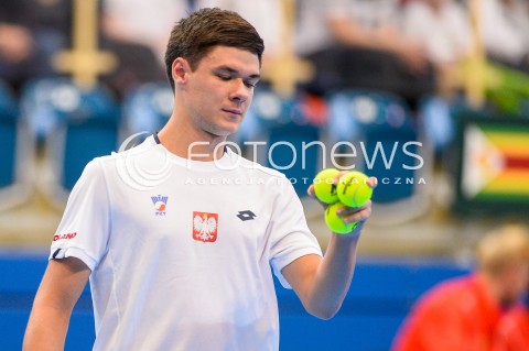  07.04.2018 SOPOT<br />DAVIS CUP BNP PARIBAS DRUZYNOWE MISTRZOSTWA SWIATA W TENISIE 2 RUNDA STREFY EURO AFRYKANSKIEJ<br />DAVIS CUP BNP PARIBAS THE WORLD CUP OF TENNIS 2 ROUND EURO AFRICA AREA<br />POLSKA (poland) - ZIMBABWE (zimbabwe)<br />N/Z KAMIL MAJCHRZAK<br /> 