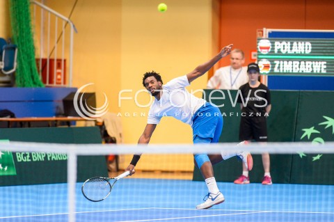  07.04.2018 SOPOT<br />DAVIS CUP BNP PARIBAS DRUZYNOWE MISTRZOSTWA SWIATA W TENISIE 2 RUNDA STREFY EURO AFRYKANSKIEJ<br />DAVIS CUP BNP PARIBAS THE WORLD CUP OF TENNIS 2 ROUND EURO AFRICA AREA<br />POLSKA (poland) - ZIMBABWE (zimbabwe)<br />N/Z TAKANYI GARANGANGA<br /> 