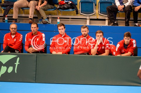  07.04.2018 SOPOT<br />DAVIS CUP BNP PARIBAS DRUZYNOWE MISTRZOSTWA SWIATA W TENISIE 2 RUNDA STREFY EURO AFRYKANSKIEJ<br />DAVIS CUP BNP PARIBAS THE WORLD CUP OF TENNIS 2 ROUND EURO AFRICA AREA<br />POLSKA (poland) - ZIMBABWE (zimbabwe)<br />N/Z LUKSZA KUBOT MICHAL PRZYSIEZNY MARCIN MATKOWSKI<br /> 