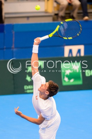  07.04.2018 SOPOT<br />DAVIS CUP BNP PARIBAS DRUZYNOWE MISTRZOSTWA SWIATA W TENISIE 2 RUNDA STREFY EURO AFRYKANSKIEJ<br />DAVIS CUP BNP PARIBAS THE WORLD CUP OF TENNIS 2 ROUND EURO AFRICA AREA<br />POLSKA (poland) - ZIMBABWE (zimbabwe)<br />N/Z KAMIL MAJCHRZAK<br /> 