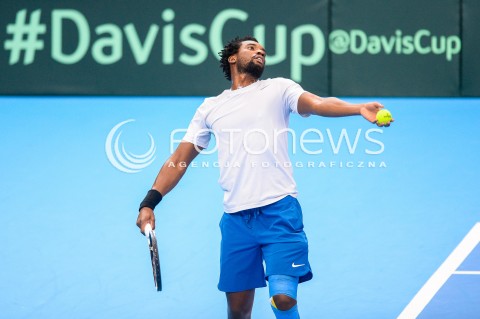  07.04.2018 SOPOT<br />DAVIS CUP BNP PARIBAS DRUZYNOWE MISTRZOSTWA SWIATA W TENISIE 2 RUNDA STREFY EURO AFRYKANSKIEJ<br />DAVIS CUP BNP PARIBAS THE WORLD CUP OF TENNIS 2 ROUND EURO AFRICA AREA<br />POLSKA (poland) - ZIMBABWE (zimbabwe)<br />N/Z TAKANYI GARANGANGA<br /> 