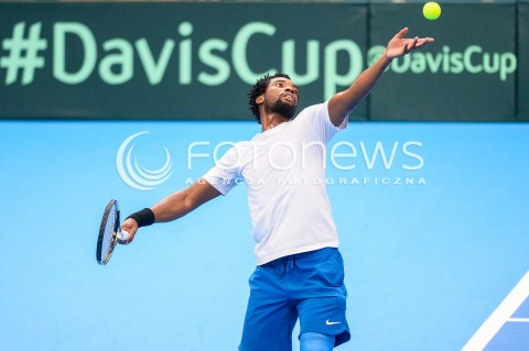  07.04.2018 SOPOT<br />DAVIS CUP BNP PARIBAS DRUZYNOWE MISTRZOSTWA SWIATA W TENISIE 2 RUNDA STREFY EURO AFRYKANSKIEJ<br />DAVIS CUP BNP PARIBAS THE WORLD CUP OF TENNIS 2 ROUND EURO AFRICA AREA<br />POLSKA (poland) - ZIMBABWE (zimbabwe)<br />N/Z TAKANYI GARANGANGA<br /> 