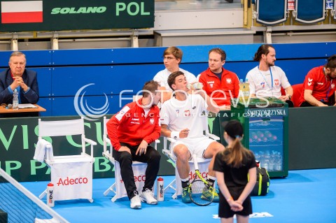  07.04.2018 SOPOT<br />DAVIS CUP BNP PARIBAS DRUZYNOWE MISTRZOSTWA SWIATA W TENISIE 2 RUNDA STREFY EURO AFRYKANSKIEJ<br />DAVIS CUP BNP PARIBAS THE WORLD CUP OF TENNIS 2 ROUND EURO AFRICA AREA<br />POLSKA (poland) - ZIMBABWE (zimbabwe)<br />N/Z KAMIL MAJCHRZAK<br /> 