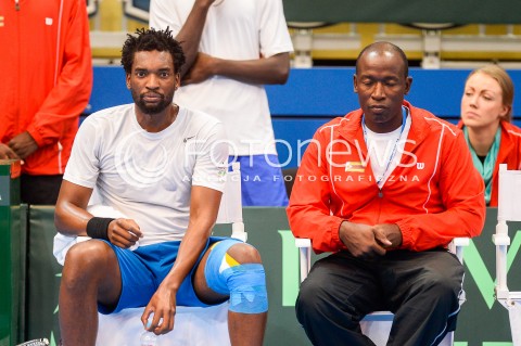  07.04.2018 SOPOT<br />DAVIS CUP BNP PARIBAS DRUZYNOWE MISTRZOSTWA SWIATA W TENISIE 2 RUNDA STREFY EURO AFRYKANSKIEJ<br />DAVIS CUP BNP PARIBAS THE WORLD CUP OF TENNIS 2 ROUND EURO AFRICA AREA<br />POLSKA (poland) - ZIMBABWE (zimbabwe)<br />N/Z TAKANYI GARANGANGA<br /> 