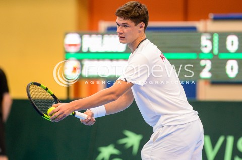  07.04.2018 SOPOT<br />DAVIS CUP BNP PARIBAS DRUZYNOWE MISTRZOSTWA SWIATA W TENISIE 2 RUNDA STREFY EURO AFRYKANSKIEJ<br />DAVIS CUP BNP PARIBAS THE WORLD CUP OF TENNIS 2 ROUND EURO AFRICA AREA<br />POLSKA (poland) - ZIMBABWE (zimbabwe)<br />N/Z KAMIL MAJCHRZAK<br /> 