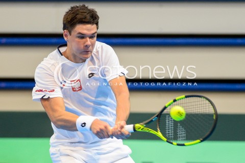  07.04.2018 SOPOT<br />DAVIS CUP BNP PARIBAS DRUZYNOWE MISTRZOSTWA SWIATA W TENISIE 2 RUNDA STREFY EURO AFRYKANSKIEJ<br />DAVIS CUP BNP PARIBAS THE WORLD CUP OF TENNIS 2 ROUND EURO AFRICA AREA<br />POLSKA (poland) - ZIMBABWE (zimbabwe)<br />N/Z KAMIL MAJCHRZAK<br /> 